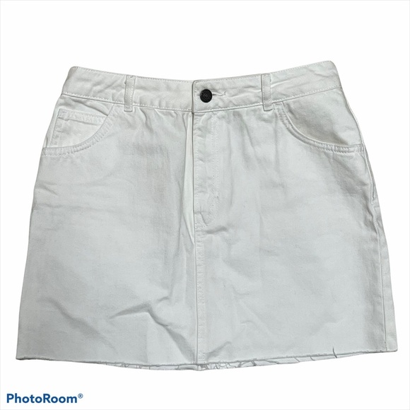 Subdued Denim Mini Skirt - Picture 1 of 4